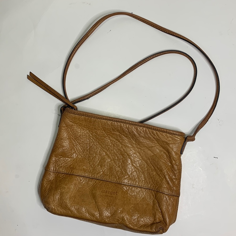 Margot Tan Leather Shoulder Bag